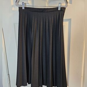 Elegant Black Pleated Skirt